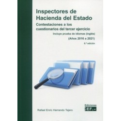 Inspectores de Hacienda del Estado 2023 "Contestaciones a los cuestionarios del tercer ejercicio....