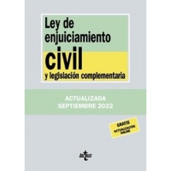 Ley de Enjuiciamiento Civil y Legislación Complementaria 2022 "Gratis Actualización On Line"