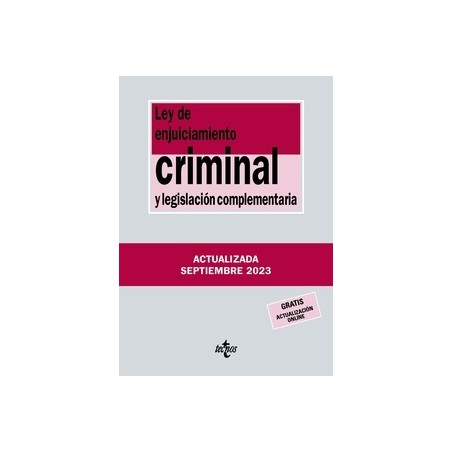 Ley de Enjuiciamiento Criminal y legislación complementaria "Edición 2023. Gratis Actualización On Line"