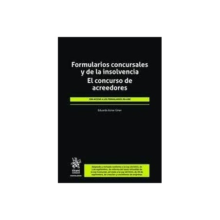Formularios concursales y de la insolvencia. El concurso de acreedores (Papel + Ebook)