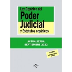 LEY ORGÁNICA DEL PODER JUDICIAL Y ESTATUTOS ORGÁNICOS 2022 "Gratis Actualización Online"