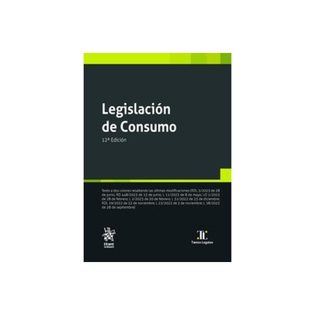 Legislación de Consumo "12ª Edición 2024"
