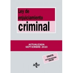 Ley de Enjuiciamiento Criminal "Edición 2023. Gratis Actualización On Line"