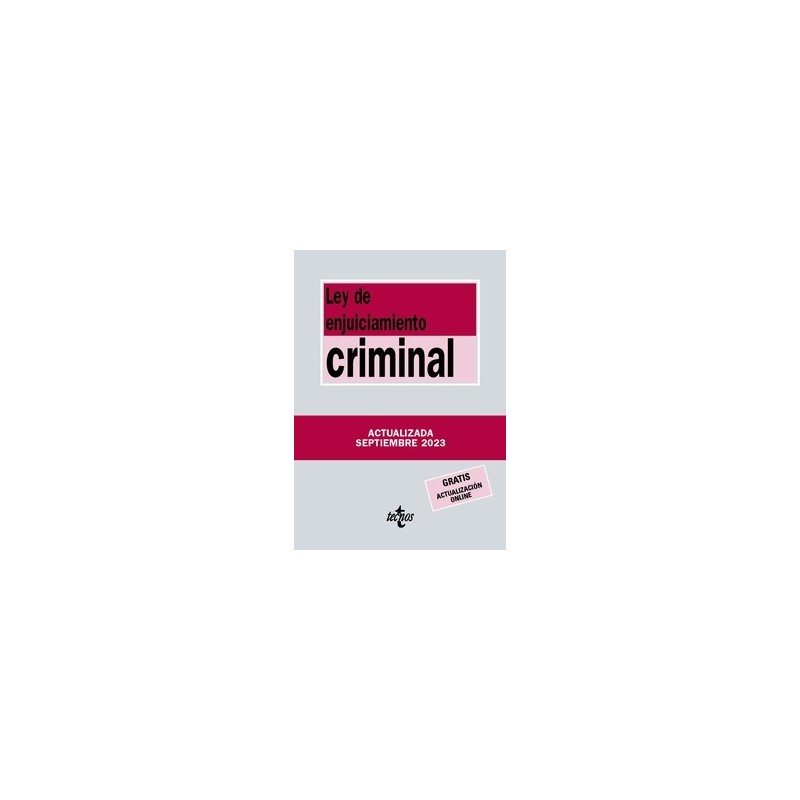 Ley de Enjuiciamiento Criminal "Edición 2023. Gratis Actualización On Line"