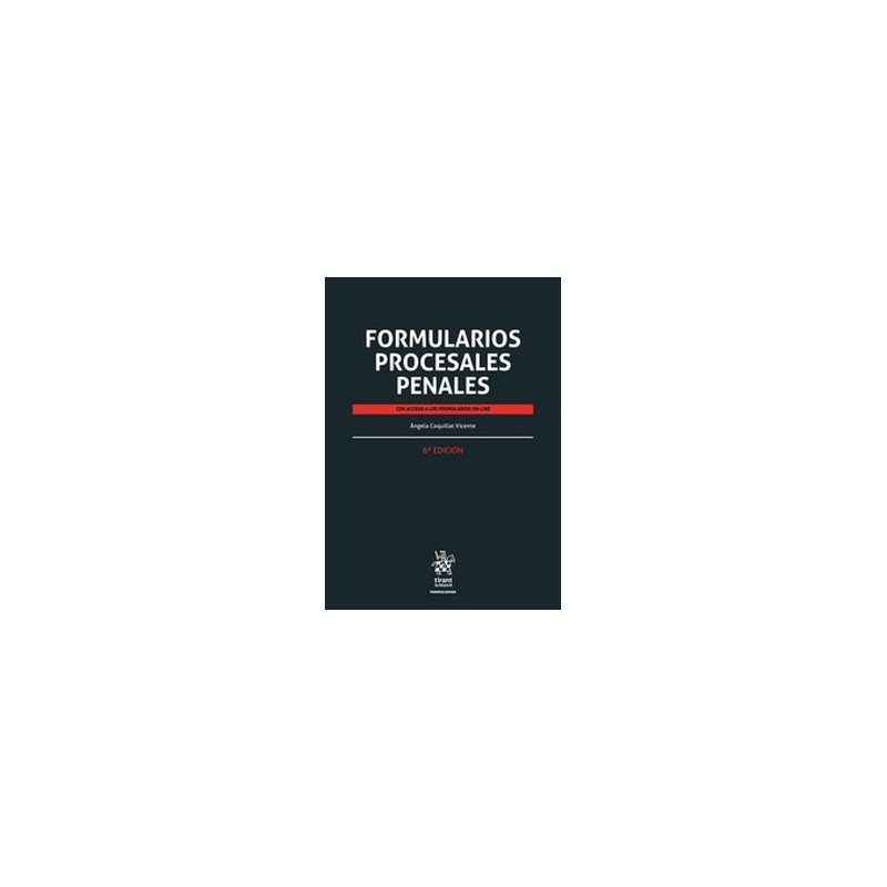 Formularios Procesales Penales (Papel + Ebook)