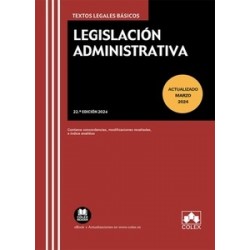 Legislación Administrativa 2024 "(Papel + Ebook) Contiene concordancias, modificaciones...