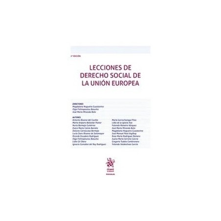 Lecciones de Derecho Social de la Unión Europea