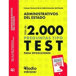 Administrativos del Estado. Más de 2.000 preguntas tipo test para oposiciones