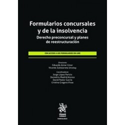 Formularios concursales y de la insolvencia "Derecho preconcursal y planes de reestructuración"