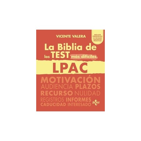 Biblia de los Test más difíciles de la LPAC