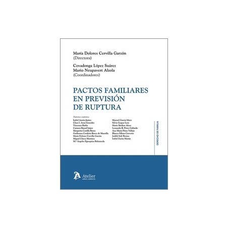 Pactos familiares en previsión de ruptura