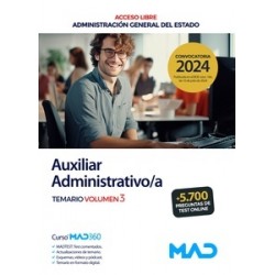 Auxiliar Administrativo/a. Temario Vol. 3 (acceso libre)