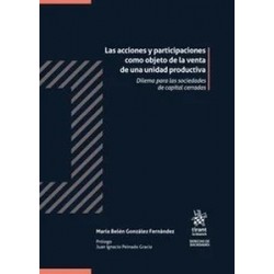 Las acciones y participaciones como objeto de la venta de una unidad productiva "Dilema para las sociedades de capital cerradas