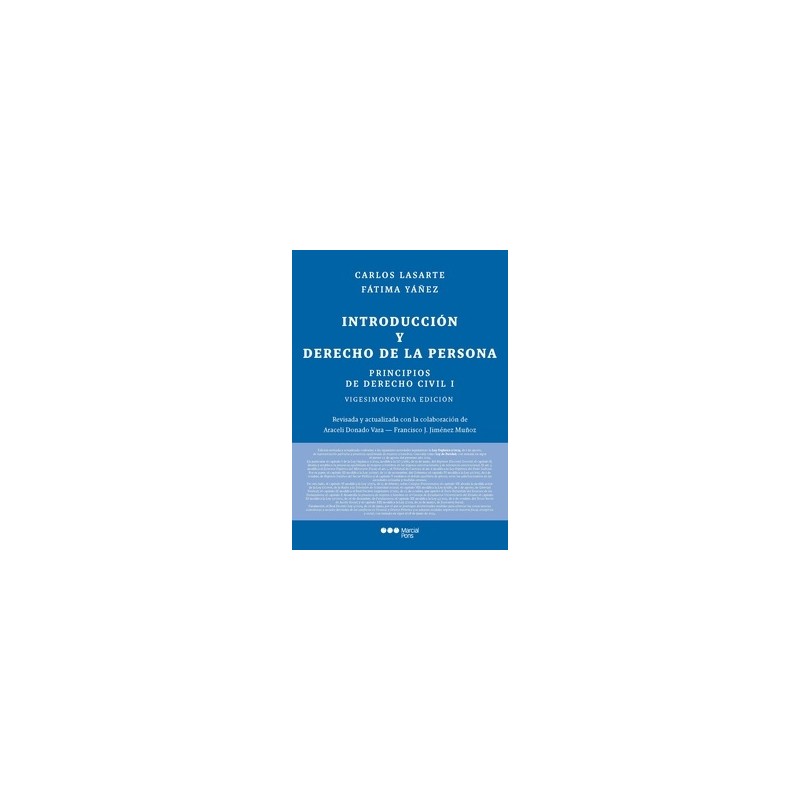 Principios de Derecho civil Tomo 1 "Introducción y Derecho de la persona 2024"