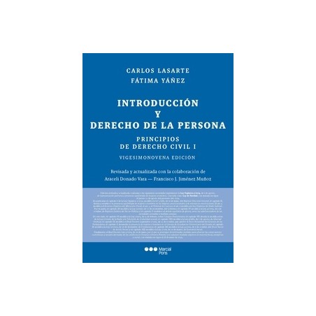 Principios de Derecho civil Tomo 1 "Introducción y Derecho de la persona 2024"