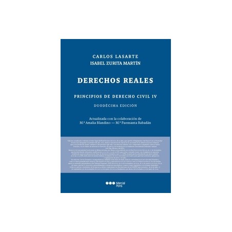 Principios de Derecho Civil. Tomo IV. Derechos reales 2024