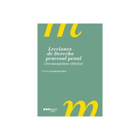 Lecciones de Derecho procesal penal. 15º Edición de 2024