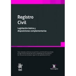 Registro Civil. Legislación básica y disposiciones complementarias (Papel + Ebook)