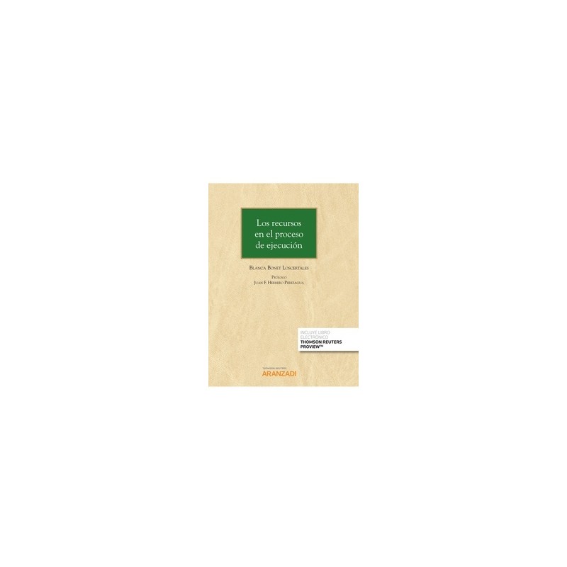 LOS RECURSOS EN EL PROCESO DE EJECUCIÓN (Papel + Ebook)