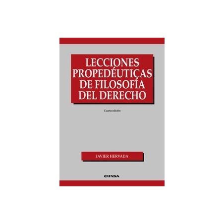 Lecciones Propedéuticas de Filosofía del Derecho