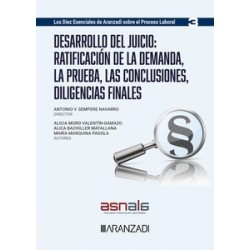 Desarrollo del juicio: ratificación de la demanda, la prueba, las conclusiones, diligencias...