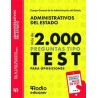 Administrativos del Estado. Más de 2.000 preguntas tipo test para oposiciones