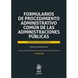 Formularios de procedimiento administrativo común de las administraciones públicas (Papel + Ebook)