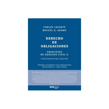 Principios de Derecho civil. Tomo II. Derecho de obligaciones 2024