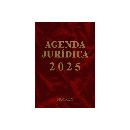 Agenda jurídica Moyron 2025 Granate