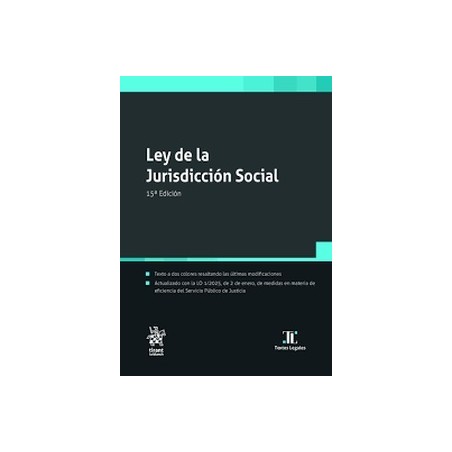 Ley de la Jurisdicción Social 2025 (Papel + Ebook) "Actualizado con la LO 1/2025"