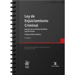 Ley de Enjuiciamiento Criminal con anillas 2025 "Estatuto de la Víctima del Delito Ley del Jurado"