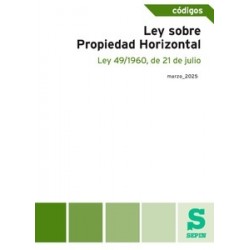 Ley sobre Propiedad Horizontal. Ley 49/1960, de 21 de julio