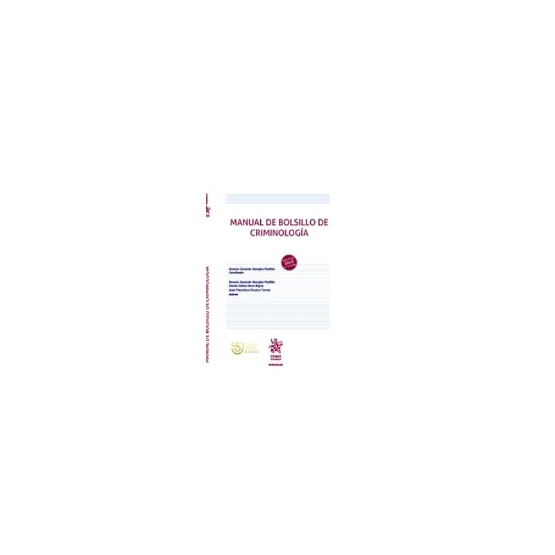 Manual de bolsillo de criminología "Editado en México. Libro IBD (impresión bajo demanda)"
