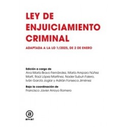 Ley de Enjuiciamiento Criminal "Adaptada a la LO 1/2025, de 2 de Enero"