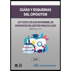 Ley de contratos del sector público (PARTE I, artículos 1 a 114) "Guías y esquemas del opositor"