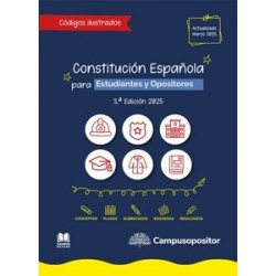 Constitución Española ilustrada para estudiantes y opositores