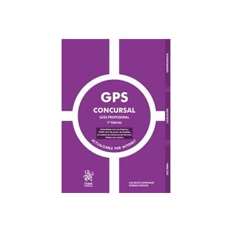 GPS Concursal. Guía profesional "Actualizado a la Ley Orgánica 1/2025, de 2 de enero"