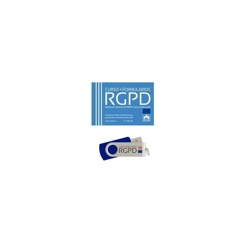 USB Curso Reglamento General Protección de Datos  + Formularios "Curso práctico de RGPD + Formularios + Videotutoriales + Exáme