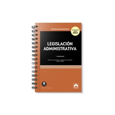 Legislación administrativa 2025 con anillas