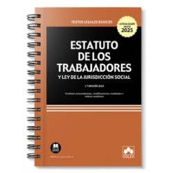Estatuto de los Trabajadores y Ley de la Jurisdicción Social 2025 con anillas