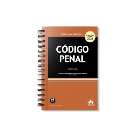 Código penal 2025 con anillas
