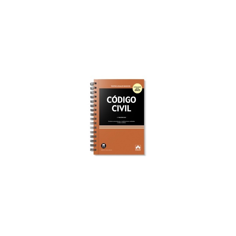 Código civil 2025 con anillas