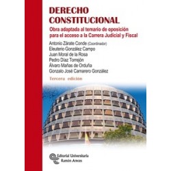 Derecho constitucional "Obra adaptada al temario de oposición para el acceso a la Carrera Judicial y Fiscal"