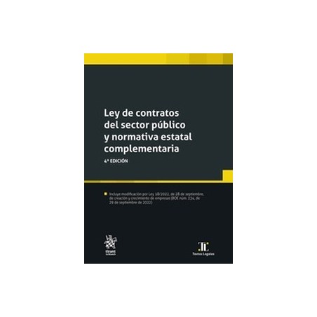 Ley de contratos del sector público y normativa estatal complementaria