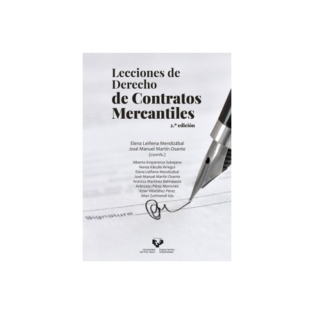 Lecciones de Derecho de contratos mercantiles