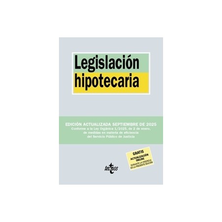 LEGISLACION HIPOTECARIA 2025 "Gratis Actualización OnLine"