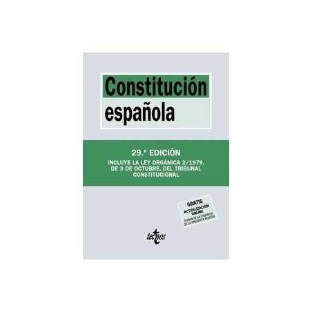 CONSTITUCION ESPAÑOLA 2025. Incluye Ley Orgánica 2/1979, del Tribunal Constitucional "Gratis Actualización OnLine"