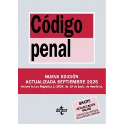 CODIGO PENAL 2025 "Incluye Ley Organica 10/1995, de 23 de noviembre. Gratis Actualización OnLine"