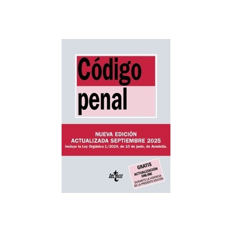 CODIGO PENAL 2025 "Incluye Ley Organica 10/1995, de 23 de noviembre. Gratis Actualización OnLine"