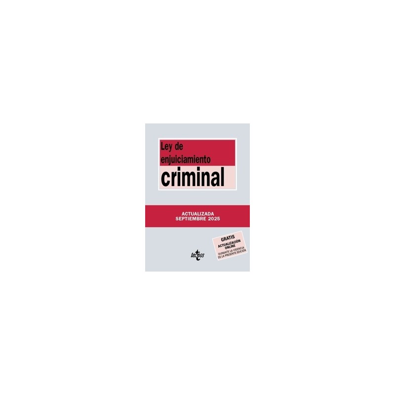 LEY DE ENJUICIAMIENTO CRIMINAL 2025 "Gratis Actualización OnLine"